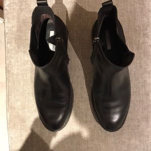 Chelsea boots, Geox Respira, sz7,  black, leather